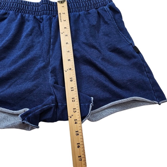 Fabletics Terry Sweatshort Large Blue Lounge Shorts Drawstring - Picture 5 of 6